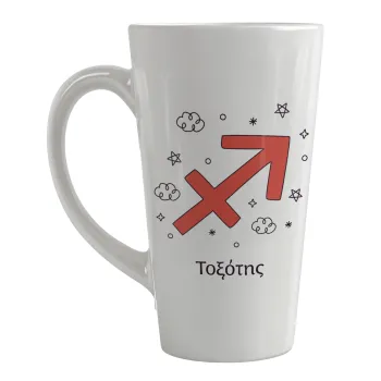 Ζώδια Τοξότης, Κούπα κωνική Latte Μεγάλη, κεραμική, 450ml