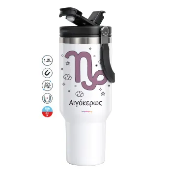 Ζώδια Αιγόκερως, Mega Stainless steel Tumbler with lid, double wall 1,2L