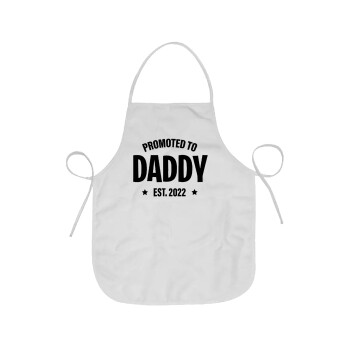 Promoted to Daddy, Chef Apron Short Full Length Adult (63x75cm)