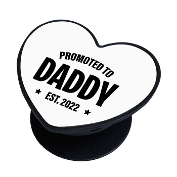 Promoted to Daddy, Phone Holders Stand  καρδιά Μαύρο Βάση Στήριξης Κινητού στο Χέρι