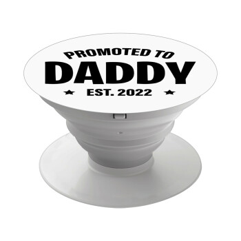 Promoted to Daddy, Phone Holders Stand  White Hand-held Mobile Phone Holder