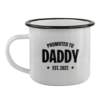 Promoted to Daddy, Κούπα εμαγιέ με μαύρο χείλος 360ml