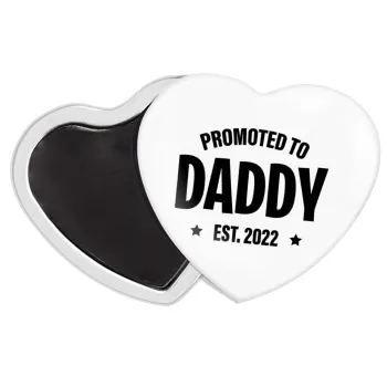 Promoted to Daddy, Μαγνητάκι καρδιά (57x52mm)