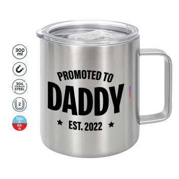 Promoted to Daddy, Mug Stainless steel double wall 300ml