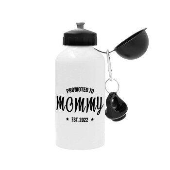 Promoted to Mommy, Metal water bottle, White, aluminum 500ml