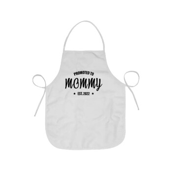 Promoted to Mommy, Chef Apron Short Full Length Adult (63x75cm)