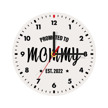 Promoted to Mommy, Wooden wall clock (20cm)