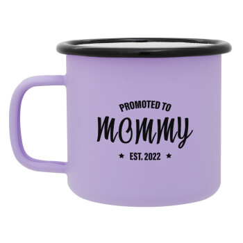 Promoted to Mommy, Κούπα Μεταλλική εμαγιέ ΜΑΤ Light Pastel Purple 360ml