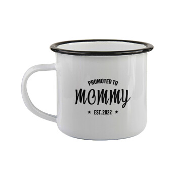 Promoted to Mommy, Κούπα εμαγιέ με μαύρο χείλος 360ml