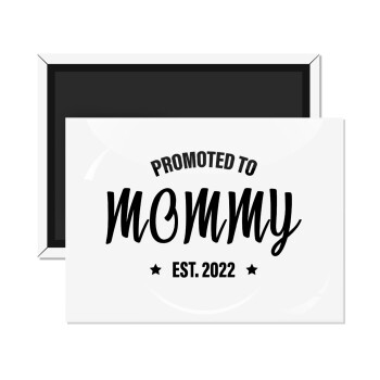 Promoted to Mommy, Ορθογώνιο μαγνητάκι ψυγείου διάστασης 9x6cm