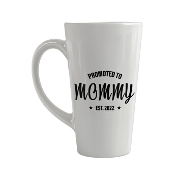 Promoted to Mommy, Κούπα κωνική Latte Μεγάλη, κεραμική, 450ml