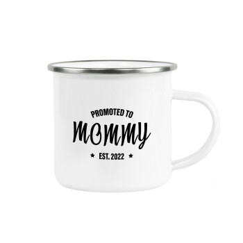 Promoted to Mommy, Metallic enamel cup white 360ml