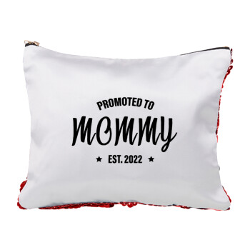 Promoted to Mommy, Τσαντάκι νεσεσέρ με πούλιες (Sequin) Κόκκινο