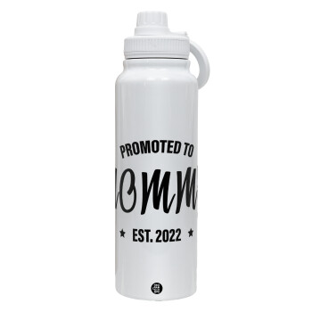 Promoted to Mommy, Θερμός 1L Ανοξείδωτο με Βάση Κινητού & Διπλά Τοιχώματα