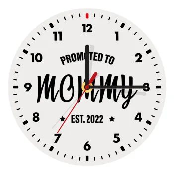 Promoted to Mommy, Wooden wall clock (20cm)