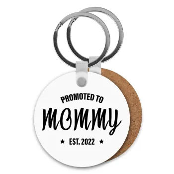 Promoted to Mommy, Μπρελόκ Ξύλινο στρογγυλό MDF Φ5cm
