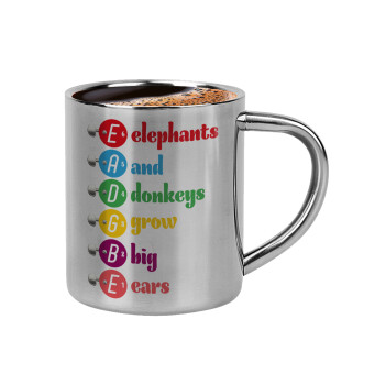 Elephants And Donkeys Grow Big Ears, Κουπάκι μεταλλικό διπλού τοιχώματος για espresso (220ml)