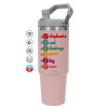 Pink color, 890ml (30oz) stainless Steel Tumbler with Handle