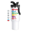 Mega Stainless steel Tumbler with lid, double wall 1,2L