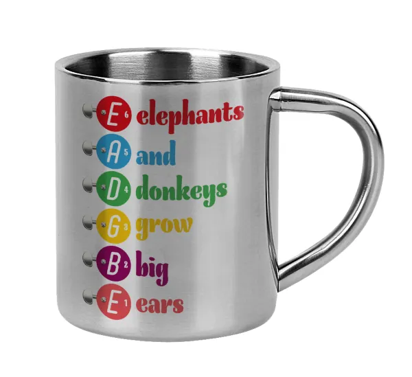 Elephants And Donkeys Grow Big Ears — Mug Stainless steel double wall 300ml
