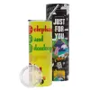 Neon Yellow Travel Tumbler θερμό, μεταλλικό καλαμάκι(Ανωξείδωτο 304 Food grade, BPA free, 600ml)