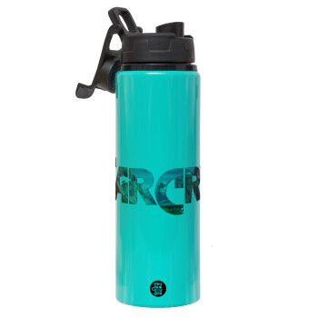 Farcry, Metallic water bottle with safety lid, 850ml aluminum