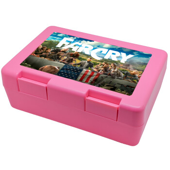 Farcry, Children's cookie container PINK 185x128x65mm (BPA free plastic)