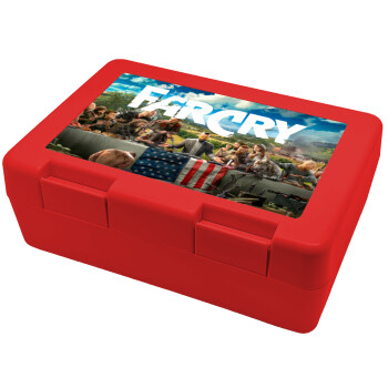 Farcry, Παιδικό δοχείο κολατσιού ΚΟΚΚΙΝΟ 185x128x65mm (BPA free πλαστικό)