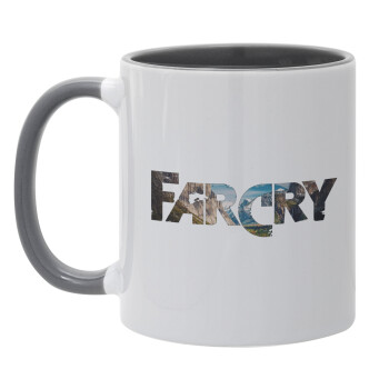 Farcry, Κούπα χρωματιστή γκρι, κεραμική, 330ml