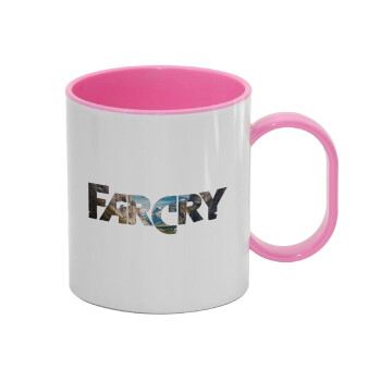 Farcry, Κούπα (πλαστική) (BPA-FREE) Polymer Ροζ για παιδιά, 330ml