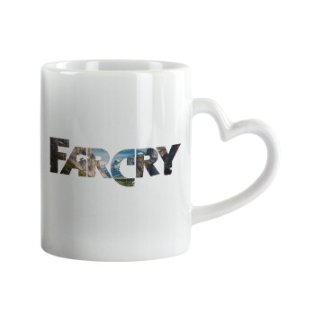 Farcry, Mug heart handle, ceramic, 330ml