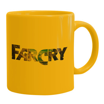 Farcry, Ceramic coffee mug yellow, 330ml (1pcs)