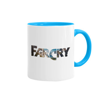 Farcry, Κούπα χρωματιστή γαλάζια, κεραμική, 330ml