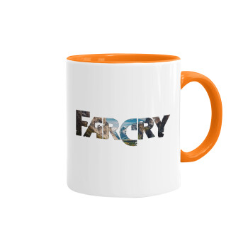 Farcry, Κούπα χρωματιστή πορτοκαλί, κεραμική, 330ml