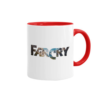 Farcry, Κούπα χρωματιστή κόκκινη, κεραμική, 330ml