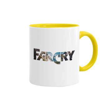 Farcry, Κούπα χρωματιστή κίτρινη, κεραμική, 330ml