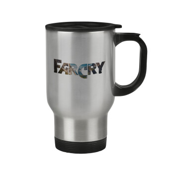 Farcry, Stainless steel travel mug with lid, double wall 450ml
