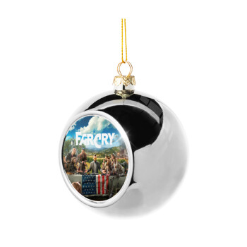 Farcry, Silver 8cm Christmas tree ball ornament