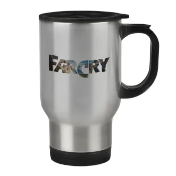 Farcry, Stainless steel travel mug with lid, double wall 450ml