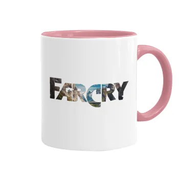 Farcry, Mug colored pink, ceramic, 330ml