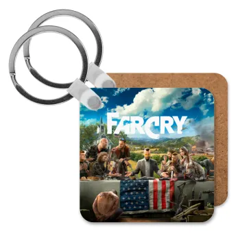 Farcry, Μπρελόκ Ξύλινο τετράγωνο MDF