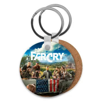 Farcry, Μπρελόκ Ξύλινο στρογγυλό MDF Φ5cm