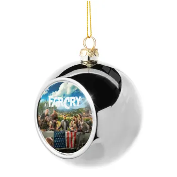 Farcry, Silver 8cm Christmas tree ball ornament