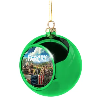 Farcry, Στολίδι Χριστουγεννιάτικη μπάλα δένδρου Πράσινη 8cm
