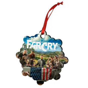 Farcry, Christmas ornament snowflake wooden 7.5cm