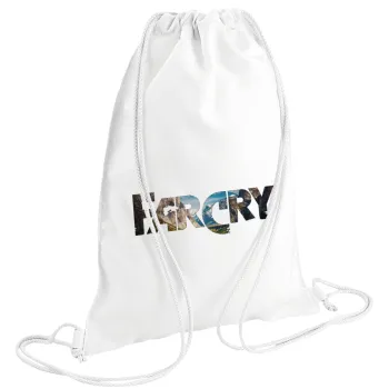 Farcry, Backpack pouch GYMBAG white (28x40cm)