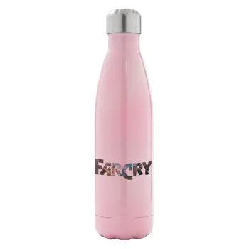 Farcry, Metal mug thermos Pink Iridiscent (Stainless steel), double wall, 500ml
