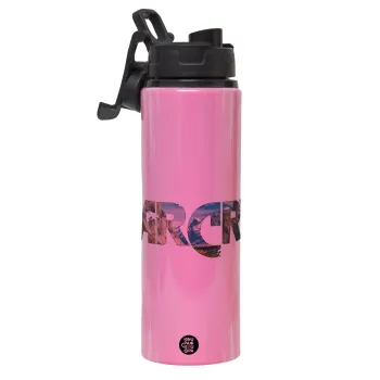 Farcry, Metallic water bottle with safety lid, 850ml aluminum
