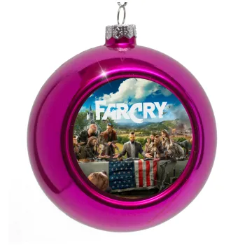 Farcry, Purple Christmas tree ornament bauble 8cm