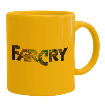 Farcry, Ceramic coffee mug yellow, 330ml